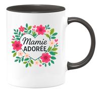 quotedazur - Mug Humour Mamie Adorée, Cadeau Parfait Pour Une Grand-mère Exceptionnelle Tasse Personnalisée Chérie Unique