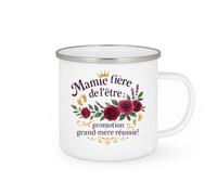 quotedazur - Mug Humour Mamie et fière de l'être : promotion grand-mère réussie ! - Cadeau Mamie Femme