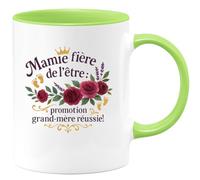 quotedazur - Mug Humour Mamie et fière de l'être : promotion grand-mère réussie ! - Cadeau Mamie Femme