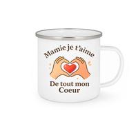 quotedazur - Mug Humour Mamie, Je T'aime De Tout Mon Cœur, Un Message Rempli D'amour Sincère - Idéal Cadeau Pour Mamie, Tasse Originale Et Tendre À Offrir