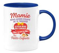 quotedazur - Mug Humour Mamie, Le Plus Beau Cadeau, C’Est Toi Déjà, Tes Petits-Enfants - Cadeau Unique Pour Mamie, Tasse Personnalisée Pleine D’Amour