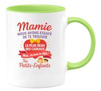 quotedazur - Mug Humour Mamie, Le Plus Beau Cadeau, C’Est Toi Déjà, Tes Petits-Enfants Unique Pour Tasse Personnalisée Pleine D’Amour