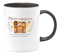 quotedazur - Mug Humour Mamie voyageuse : mes petits-enfants sont ma plus belle destination - Cadeau Mamie Femme