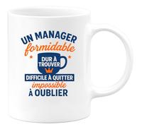quotedazur - Mug Humour Manager Exceptionnel Rare À Trouver, Unique Garder, Impossible Oublier Cadeau Parfait Pour Tasse Originale Et Personnalisée