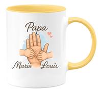 quotedazur - Mug Humour Marie Papa Louis Tasse Personnalisée Pour Cadeau Unique Et Familial Original Famille