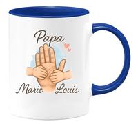 quotedazur - Mug Humour Marie Papa Louis Tasse Personnalisée Pour Cadeau Unique Et Familial Original Famille