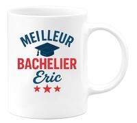 quotedazur - Mug Humour Meilleur Bachelier Eric Cadeau De Réussite Pour Un Étudiant Exceptionnel Idéal Tasse Personnalisée Bac Parfait