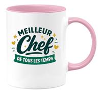 quotedazur - Mug Humour Meilleur Chef De Tous Les Temps Cadeau Unique Et Pratique Parfait Pour Cuisine Tasse Originale Élégante