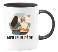 quotedazur - Mug Humour Meilleur Père - Tasse Cadeau Originale Et Personnalisée Pour Papa - Idée Cadeau Originale Avec Tasse Personnalisée Pour Papa Formidables
