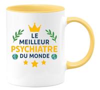 quotedazur - Mug Humour Meilleur Psychiatre Du Monde - Cadeau Tasse Unique Et Originale - Idée Cadeau Originale Tasse Pour Psychiatre Passionné Unique Et Pratique