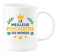 quotedazur - Mug Humour Meilleur Psychiatre Du Monde - Cadeau Tasse Unique Et Originale - Idée Cadeau Originale Tasse Pour Psychiatre Passionné Unique Et Pratique