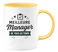 quotedazur - Mug Humour Meilleure Manager De Tous Les Temps - Cadeau Idéal Tasse Pour Manager Femme Exceptionnelle Au Travail