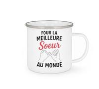 quotedazur - Mug Humour Meilleure SœUr Du Monde, Cadeau Parfait Pour Elle Idéal Joli Design Sur Tasse Originale Et Pratique