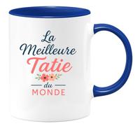 quotedazur - Mug Humour Meilleure Tatie Du Monde Tasse Cadeau Unique Pour Femme Idée Ravir Votre Préférée Au Quotidien