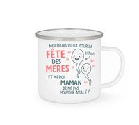 quotedazur - Mug Humour Meilleurs Vœux Fête Des Mères Ethan, Merci Maman De Ne Pas M'avoir Avalé Idée Cadeau Tasse Originale À Offrir