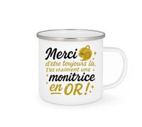 quotedazur - Mug Humour Merci D'être Là, Tu Es Une Monitrice En Or, Un Vrai Cadeau De Reconnaissance Idée Tasse Pour Et Gratitude