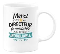 quotedazur - Mug Humour Merci D'être Un Directeur Formidable Et Inoubliable - Cadeau Tasse Unique Pour Directeur, Idée Parfaite À Offrir