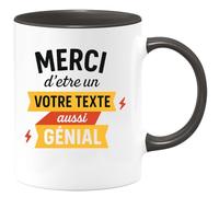 quotedazur - Mug Humour Merci D'être Un 'Votre Texte' Aussi Génial Cadeau Parfait Pour Femme Avec Jolie Tasse Originale