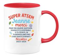 quotedazur - Mug Humour Merci Jeanne, Super Atsem Pour Ta Bienveillance Et Ton Écoute Précieuse En 2023-2024 Idée Cadeau Tasse Bienveillante Souriante