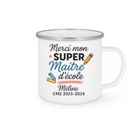 quotedazur - Mug Humour Merci Mon Super Maître D'école Méline Cm2 2023-2024 Cadeau Tasse Originale Pour Maîtresse À Offrir