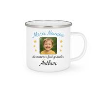 quotedazur - Mug Humour Merci Nounou De M'avoir Fait Grandir Arthur Cadeau Tasse Original Pour Message Gratitude Enfant