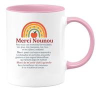quotedazur - Mug Humour Merci Nounou Pour Ces Merveilleux Moments De Jeux, Rires, Câlins Et Souvenirs Précieux - Cadeau Original Tasse Nounou Souvenirs Et Moments Tendres