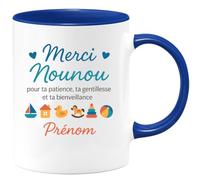 quotedazur - Mug Humour Merci Nounou Pour Ta Patience, Gentillesse Et Bienveillance Prénom Cadeau Tasse Attentionnée Bienveillante
