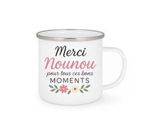 quotedazur - Mug Humour Merci Nounou Pour Tous Ces Bons Moments - Idée Cadeau Tasse Nounou Originale Et Pleine De Douceur