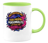 quotedazur - Mug Humour mes cheveux ont leur propre personnalité et elle est rebelle - Cadeau Humour Femme