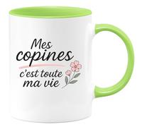 quotedazur - Mug Humour Mes Copines C'est Toute Ma Vie Idée Cadeau Tasse Amitié Parfaite Pour Les Adorées