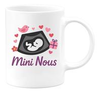 quotedazur - Mug Humour Mini Nous Personnalisé Pour Maman Et Bébé, Cadeau Tendre Unique Original Tasse Personnalisée Couple Ou Idée