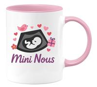 quotedazur - Mug Humour Mini Nous Personnalisé Pour Maman Et Bébé, Cadeau Tendre Unique Original Tasse Personnalisée Couple Ou Idée