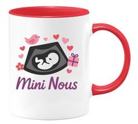 quotedazur - Mug Humour Mini Nous Personnalisé Pour Maman Et Bébé, Cadeau Tendre Unique Original Tasse Personnalisée Couple Ou Idée