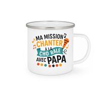 quotedazur - Mug Humour Mission Chanter À La Chorale Avec Papa - Moment Unique En Famille - Cadeau Original Tasse Unique Fête Des Pères