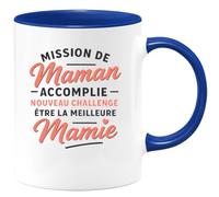quotedazur - Mug Humour Mission Maman Accomplie, Nouveau Défi Être La Meilleure Mamie Cadeau Original Tasse Pour Les Mamies Fières Et Adorables