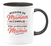 quotedazur - Mug Humour Mission Maman Accomplie, Nouveau Défi Être La Meilleure Mamie Cadeau Original Tasse Pour Les Mamies Fières Et Adorables