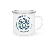 quotedazur - Mug Humour Modelée Par 9 Ans D'amour, Telle Une Précieuse Pièce De Faïence Cadeau Original Tasse Pour Célébrer Un Amour Durable