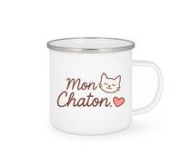 quotedazur - Mug Humour Mon Chaton... - Idéal Cadeau Tasse Pour Amoureuse Des Chats Mignons Et Doux