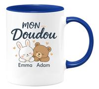 quotedazur - Mug Humour Mon Doudou Emma Adam Cadeau Femme Personnalisé Pour Avec Tasse Unique Et Originale