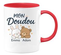 quotedazur - Mug Humour Mon Doudou Emma Adam Cadeau Femme Personnalisé Pour Avec Tasse Unique Et Originale