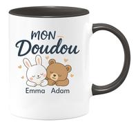 quotedazur - Mug Humour Mon Doudou Emma Adam Cadeau Femme Personnalisé Pour Avec Tasse Unique Et Originale