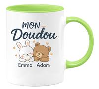 quotedazur - Mug Humour Mon Doudou Emma Adam Cadeau Femme Personnalisé Pour Avec Tasse Unique Et Originale