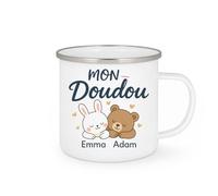 quotedazur - Mug Humour Mon Doudou Emma Adam Cadeau Femme Personnalisé Pour Avec Tasse Unique Et Originale