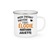 quotedazur - Mug Humour Mon Enfant Préféré Élodie, Nathan, Juliette Personnalisé Unique Cadeau Tasse Prénom Original Design