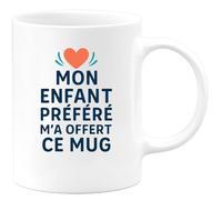 quotedazur - Mug Humour Mon Enfant Préféré M'a Offert Ce Cadeau Original Tasse Pour Maman