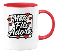 quotedazur - Mug Humour Mon Fils Adoré, Cadeau Tendre Pour Bien-aimé Idée Tasse Chéri Et À Offrir Avec Amour