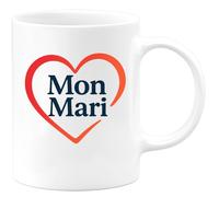 quotedazur - Mug Humour Mon Mari Original, Cadeau Parfait Pour Homme À Offrir Tasse Personnalisée Idéale