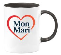 quotedazur - Mug Humour Mon Mari Original, Cadeau Parfait Pour Homme À Offrir Tasse Personnalisée Idéale