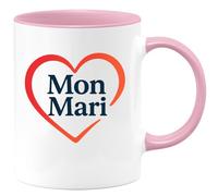quotedazur - Mug Humour Mon Mari Original, Cadeau Parfait Pour Homme À Offrir Tasse Personnalisée Idéale