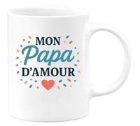 quotedazur - Mug Humour Mon Papa D’Amour Cadeau Unique Pour Parfait Toutes Les Occasions Idéal Tasse Personnalisée Fête Des Pères Ou Anniversaire